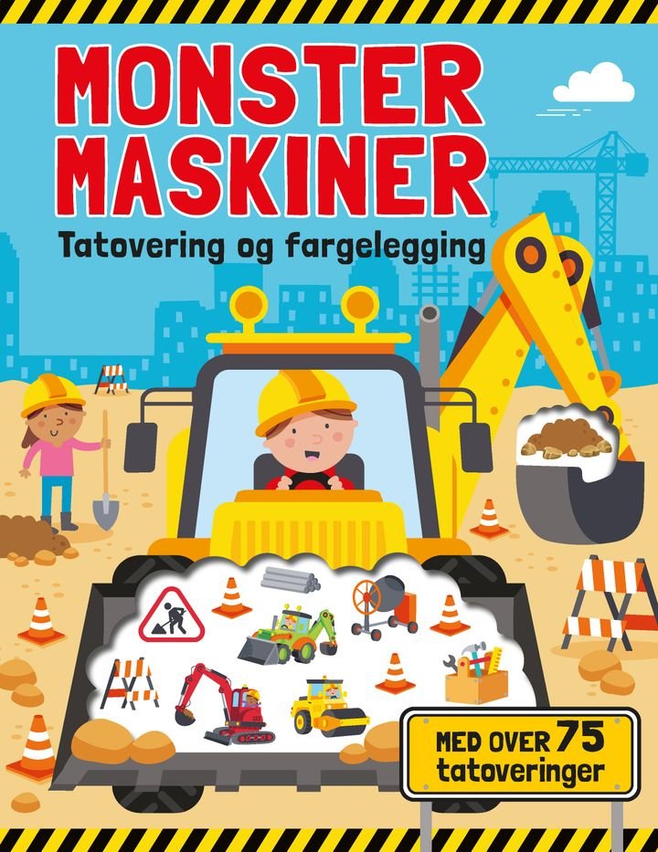 Monstermaskiner - tatoveringer og fargelegging : med over 75 tatoveringer