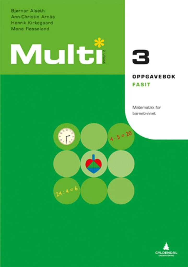 Multi 3, 2. utgave - Fasit : oppgavebok : matematikk for barnetrinnet