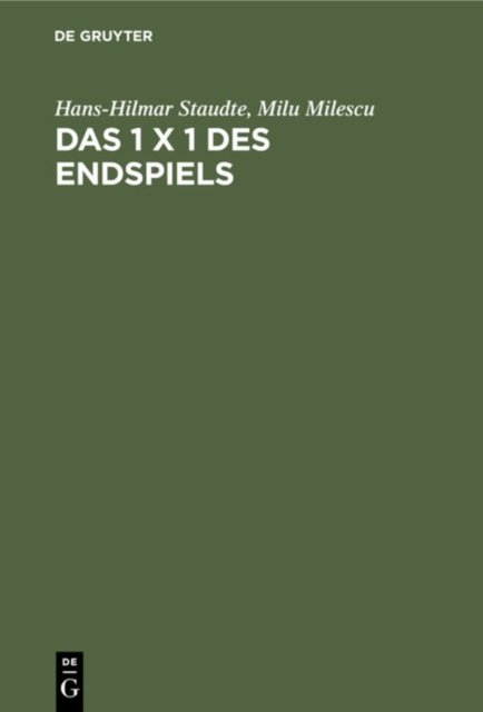 Das 1 X 1 Des Endspiels