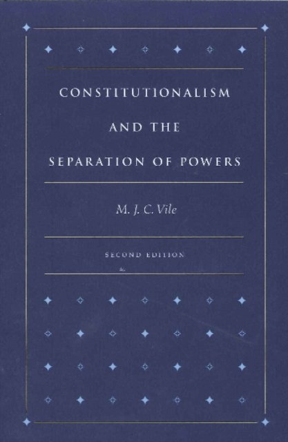 Constitutionalism & the Separation of Powers, 2nd Edition