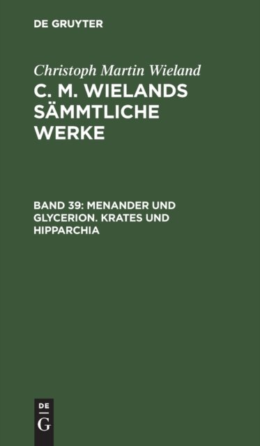 Menander Und Glycerion. Krates Und Hipparchia