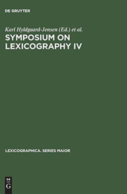 Symposium on Lexicography IV