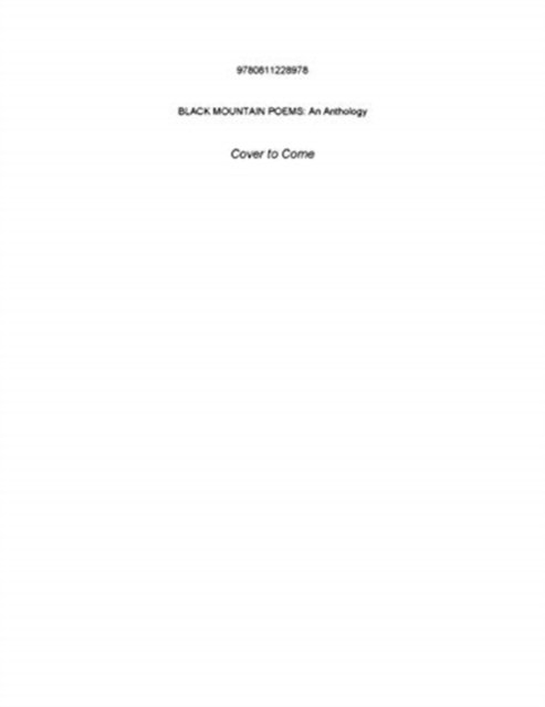 Black Mountain Poems