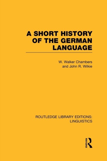 A Short History of the German Language