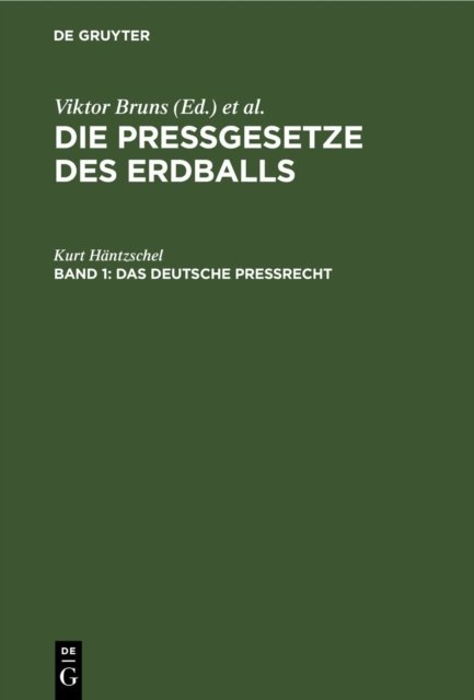 Deutsche Preßrecht