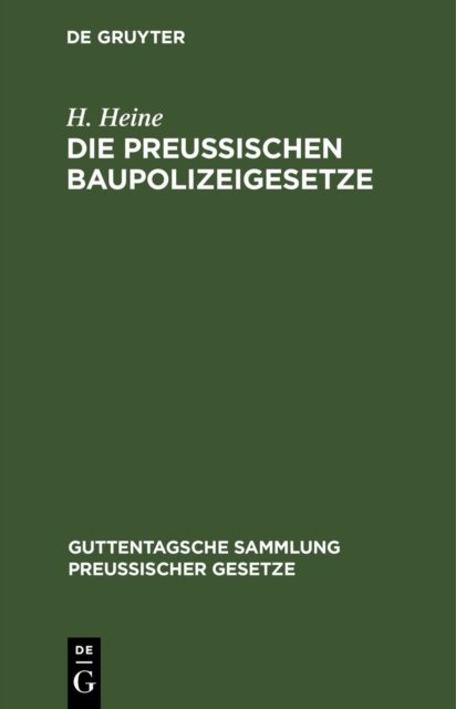 Preußischen Baupolizeigesetze