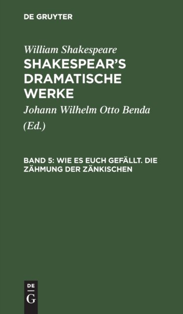 Wie es euch gefallt. Die Zahmung der Zankischen
