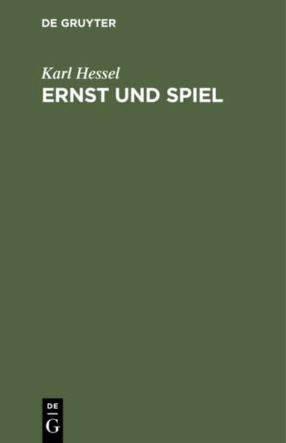 Ernst Und Spiel