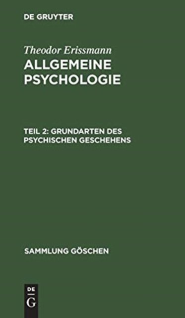 Grundarten des psychischen Geschehens