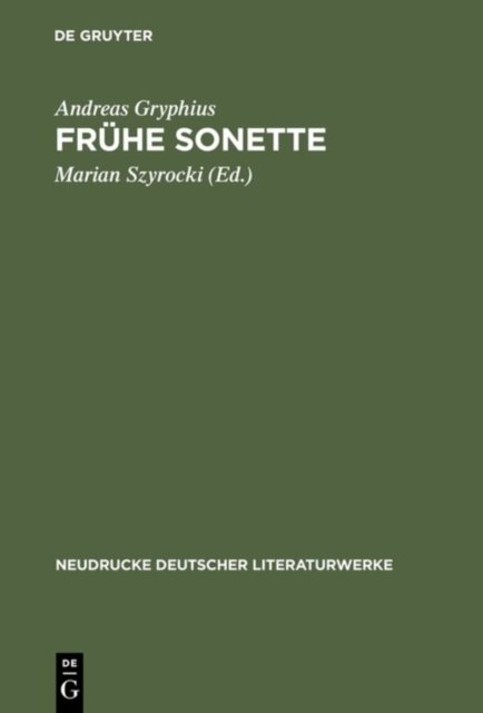 Fruhe Sonette