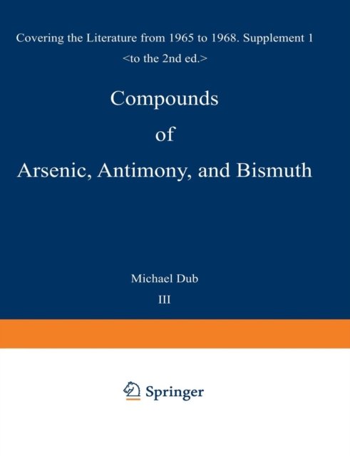 Compounds of Arsenic, Antimony, and Bismuth