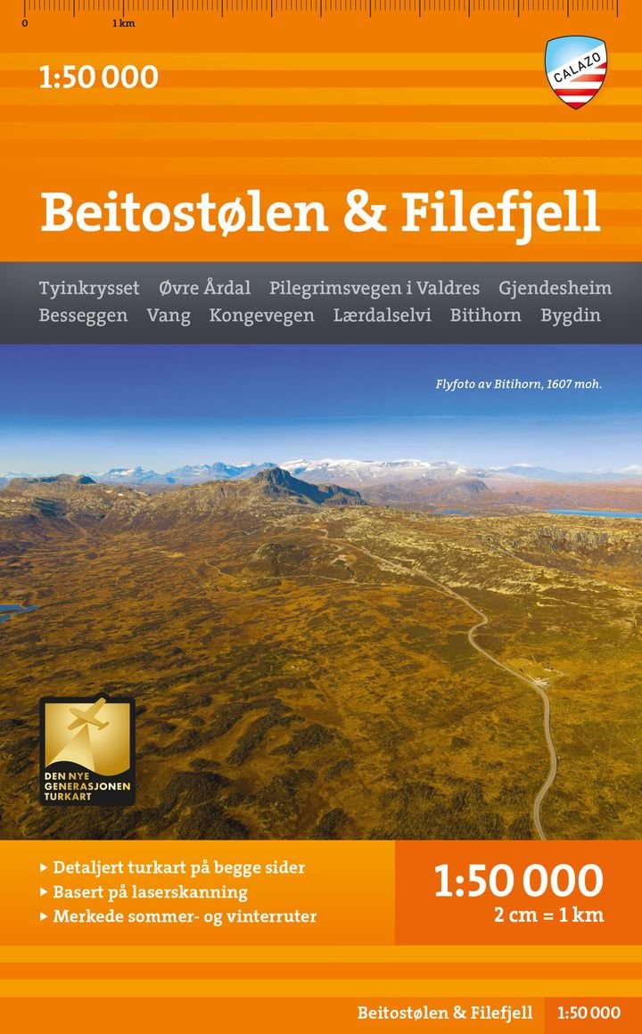 Beitostølen & Filefjell - Turkart
