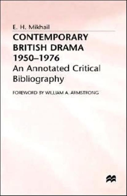 Contemporary British Drama 1950–1976