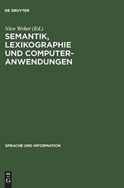 Semantik, Lexikographie Und Computeranwendungen