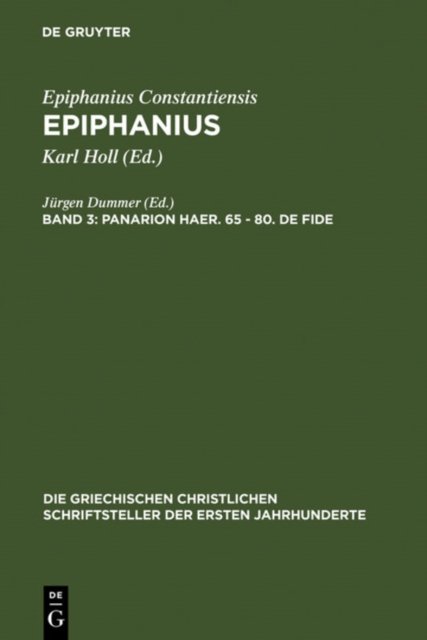 Panarion Haer. 65-80. De Fide