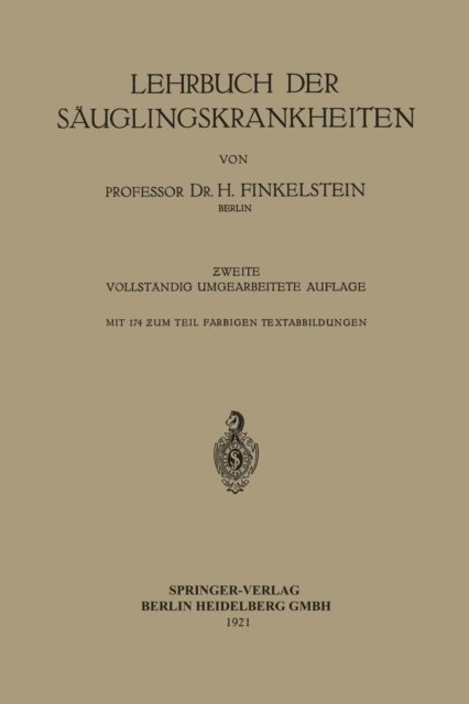 Lehrbuch der Sauglingskrankheiten