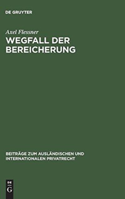 Wegfall der Bereicherung