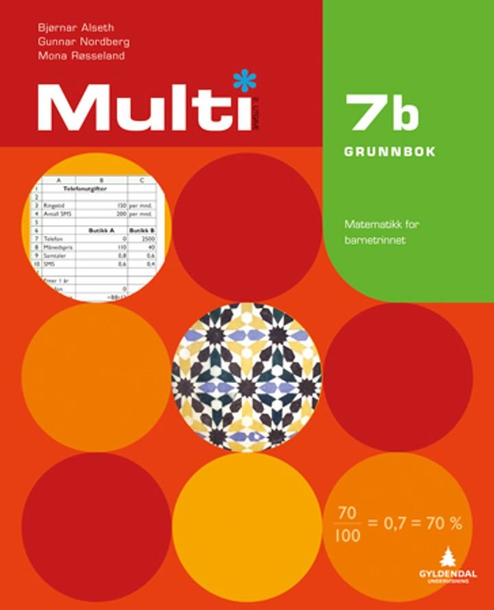 Multi 7b, 2. utgåve - Grunnbok : matematikk for barnesteget