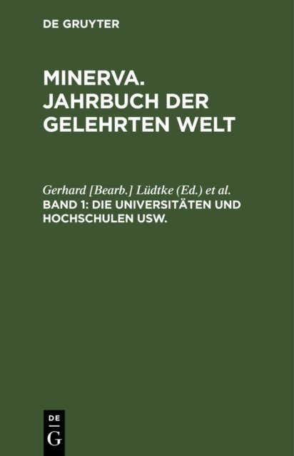 Die Universitaten Und Hochschulen Usw.
