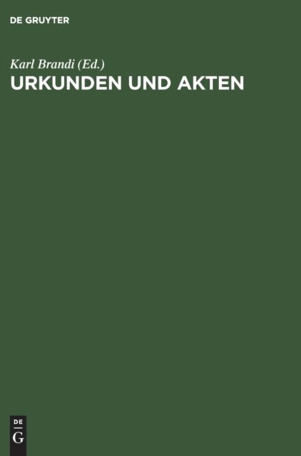 Urkunden Und Akten