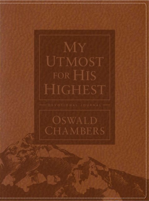 My Utmost for His Highest Devotional Journal