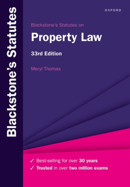 Blackstone''s Statutes on Property Law