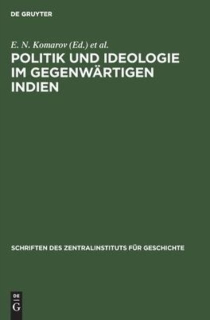 Politik Und Ideologie Im Gegenwartigen Indien