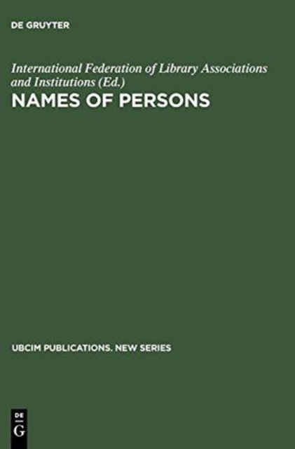 Names of Persons