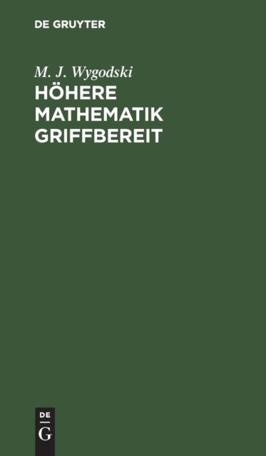 Hohere Mathematik Griffbereit