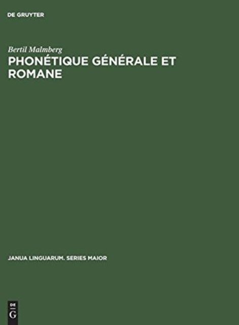 Phonetique generale et romane