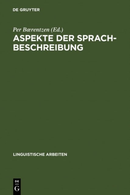 Aspekte Der Sprachbeschreibung