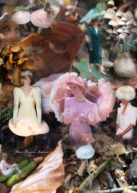 Princess Diana as Mushrooms