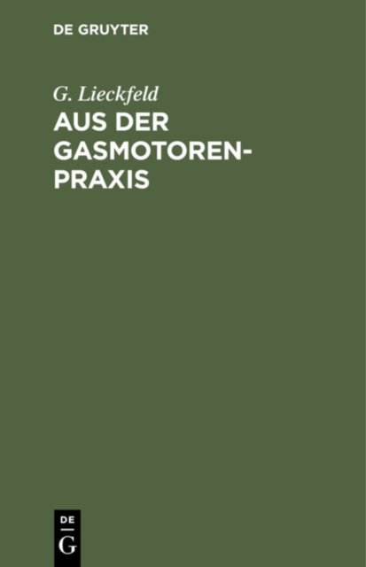 Aus Der Gasmotoren-PRAXIS