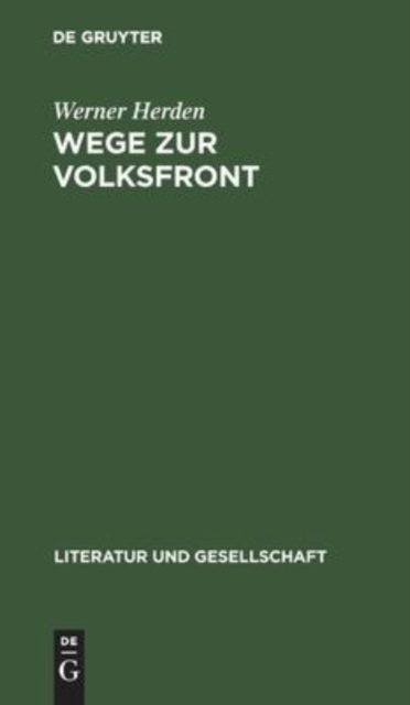 Wege Zur Volksfront