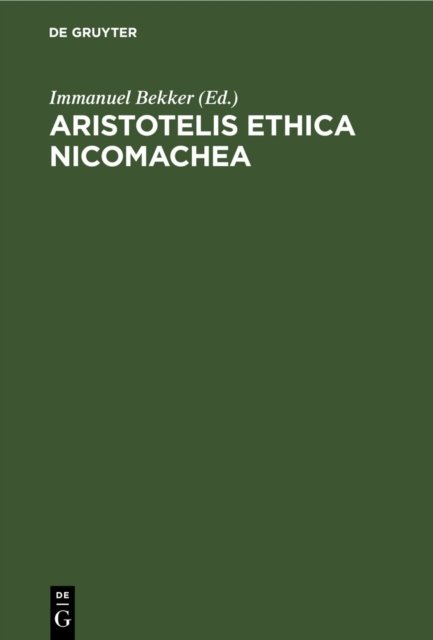 Aristotelis Ethica Nicomachea