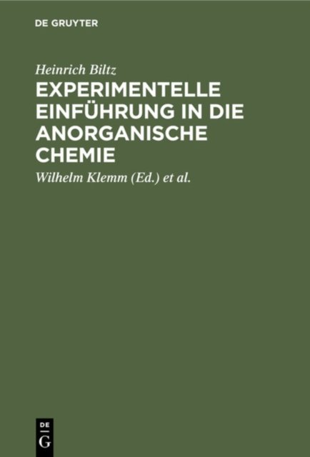 Experimentelle Einfuhrung in Die Anorganische Chemie