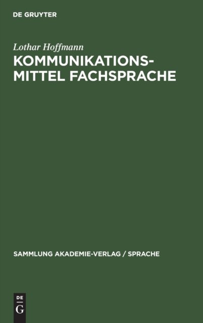 Kommunikationsmittel Fachsprache