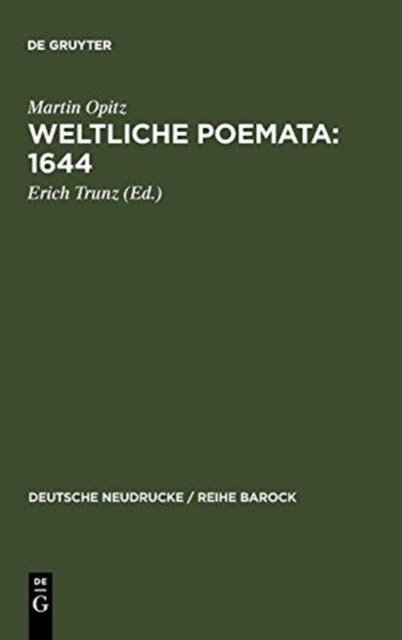 Weltliche Poemata: 1644