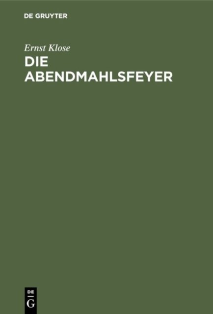 Abendmahlsfeyer