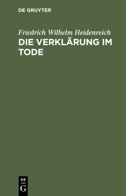 Die Verklarung Im Tode