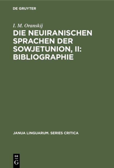Die neuiranischen Sprachen der Sowjetunion, II