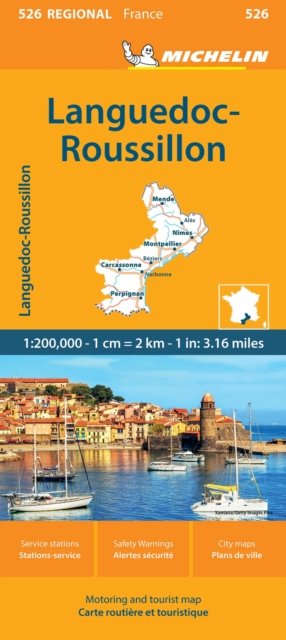 Languedoc-Roussillon - Michelin Regional Map 526