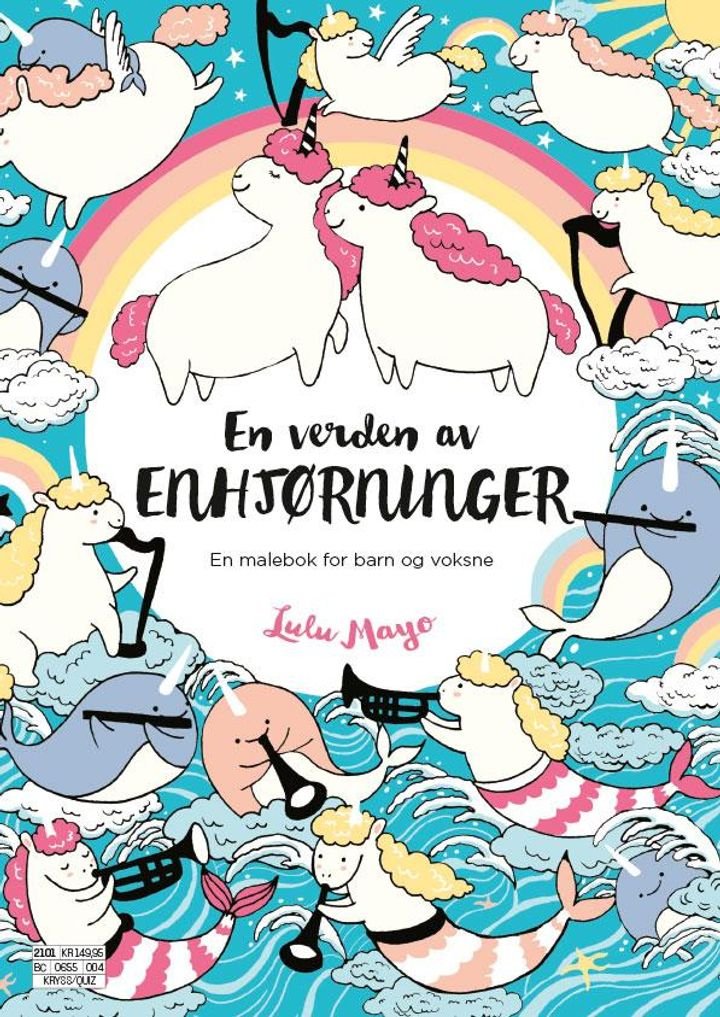 En verden av enhjørninger - en malebok for barn og voksne