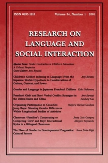 Gender Construction in Children's Interactions