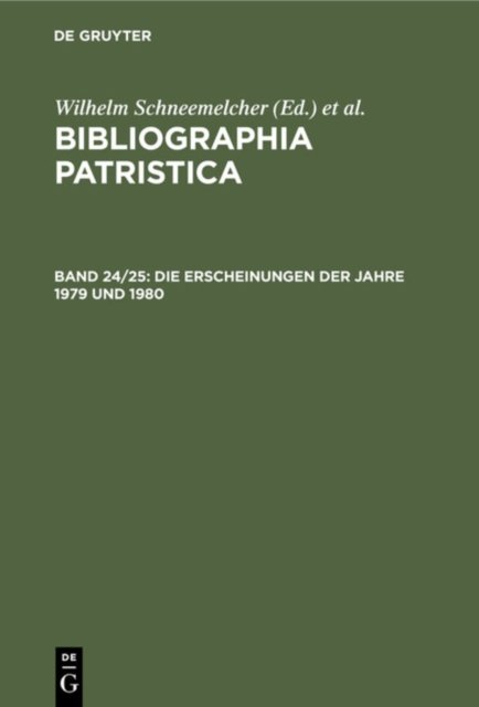 Die Erscheinungen Der Jahre 1979 Und 1980