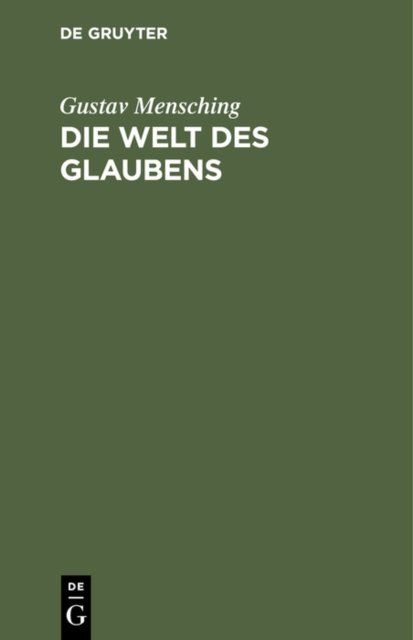 Welt des Glaubens