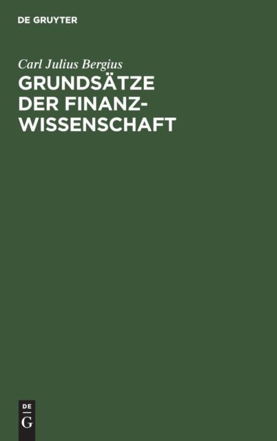 Grundsätze der Finanzwissenschaft