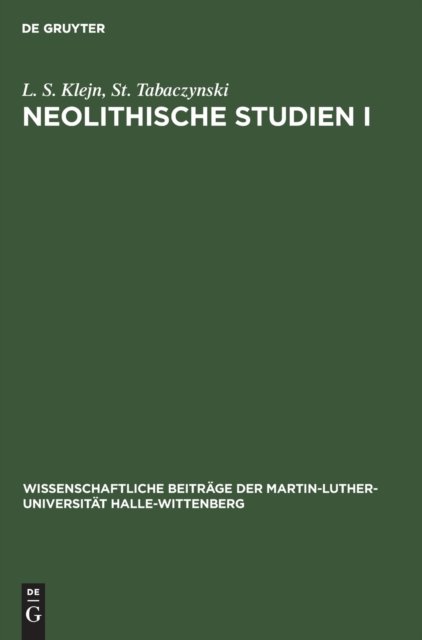 Neolithische Studien I