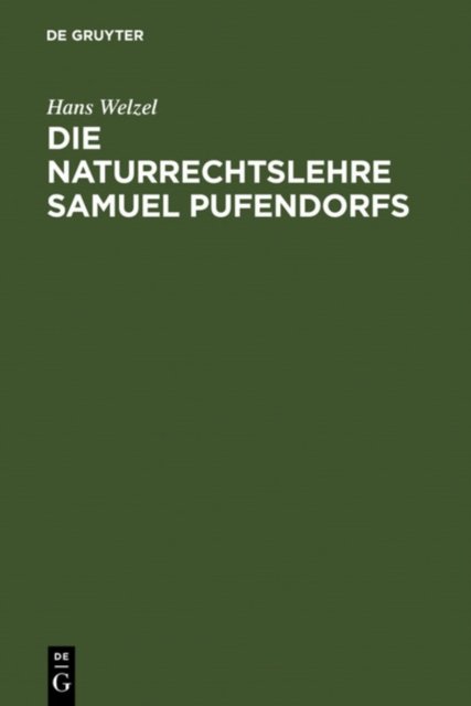 Die Naturrechtslehre Samuel Pufendorfs