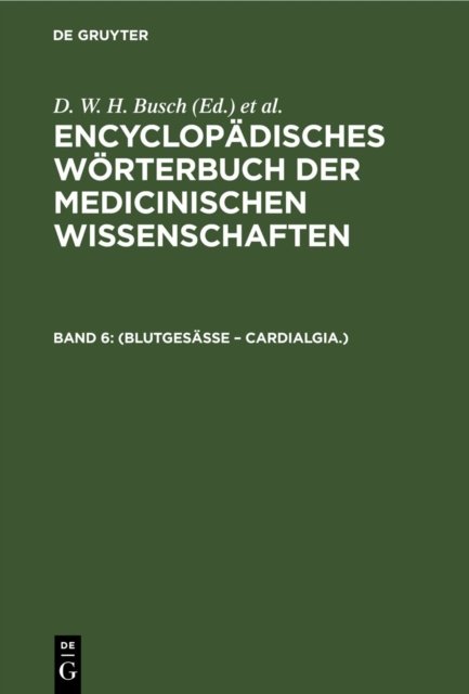 (Blutgesässe – Cardialgia.)